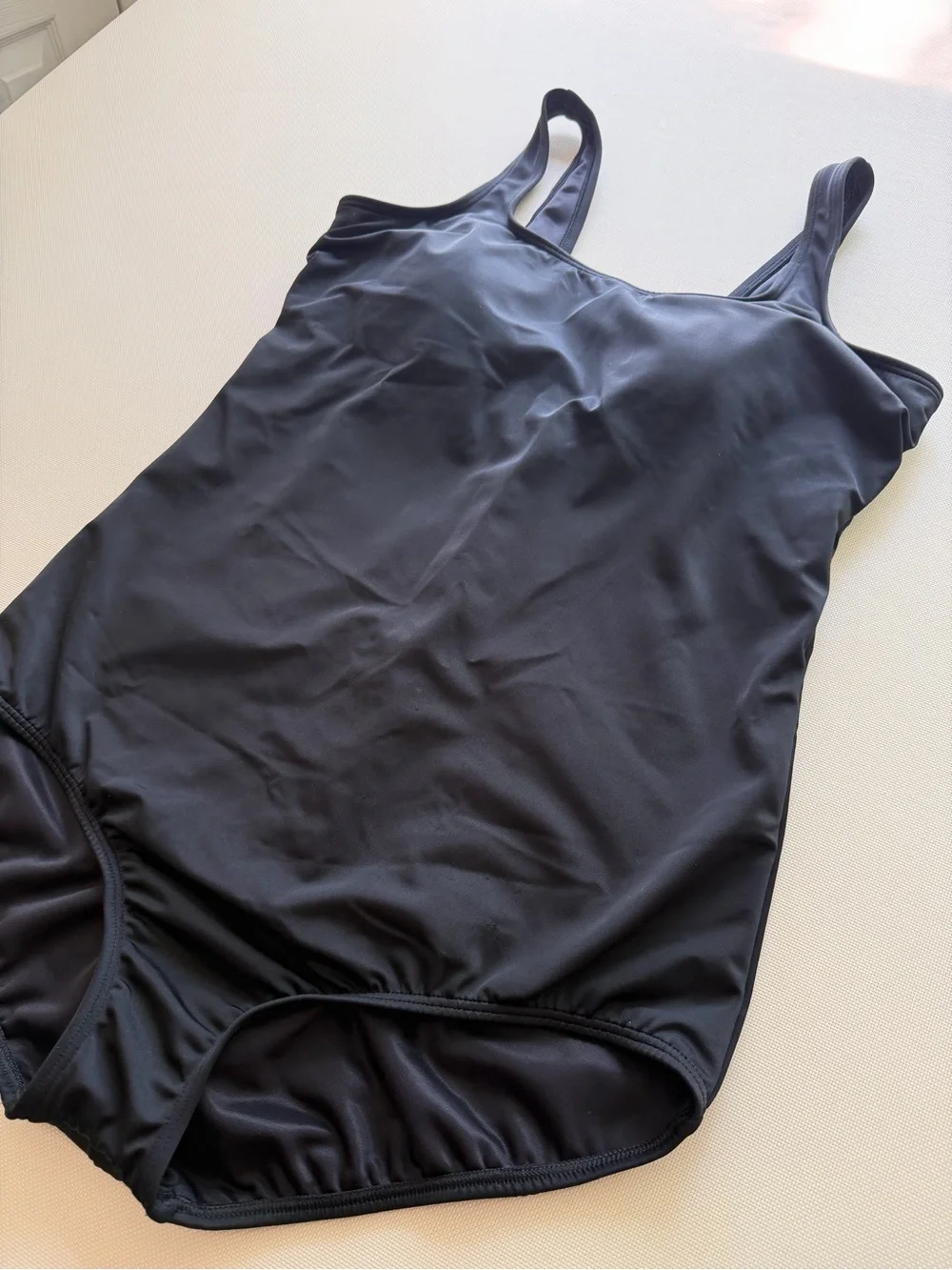 Lands' End Black One-Piece Swimsuit size 16